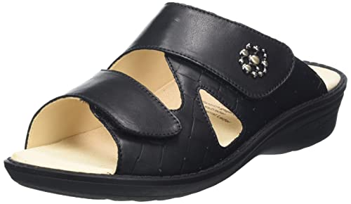 Ganter Damen Hera Hausschuh, schwarz, 39 EU Weit von Ganter