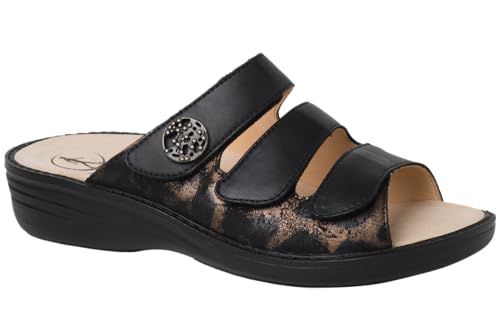 Ganter Damen Hera Hausschuh, schwarz, 40 EU Weit Ganter Damen Hera Hausschuh, schwarz, 40 EU Weit von Ganter