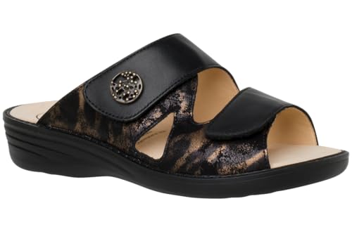 Ganter Damen Hera Hausschuh, schwarz, 40 EU Weit von Ganter