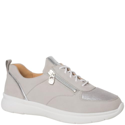 Ganter Damen KIRA Sneaker, lightgrey, 38.5 EU X-Weit von Ganter