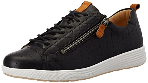 Ganter Damen Klara Sneaker, schwarz, Hazel, 41 EU X-Weit von Ganter