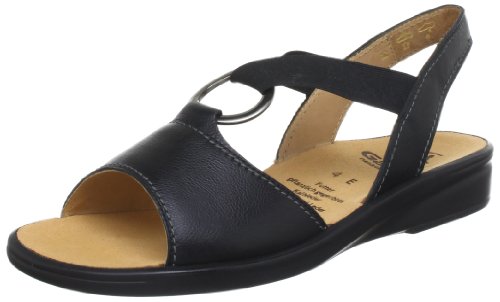 Ganter Damen Sonnica, Weite E Sandalen, Schwarz (schwarz/schwarz 0101), 42.5 EU von Ganter