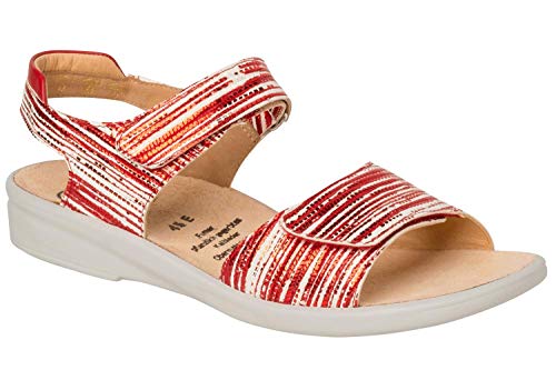 Ganter Damen Sonnica-E, Klettsandale Sandale, red, 36 EU von Ganter