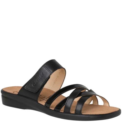 Ganter Damen Sonnica Hausschuh, schwarz, 40.5 EU X-Schmal von Ganter