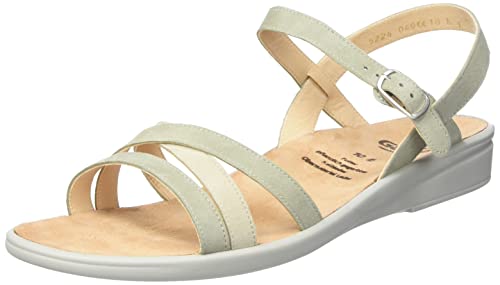 Ganter Damen Sonnica Sandale, Salbei,Ivory, 37.5 EU Schmal von Ganter