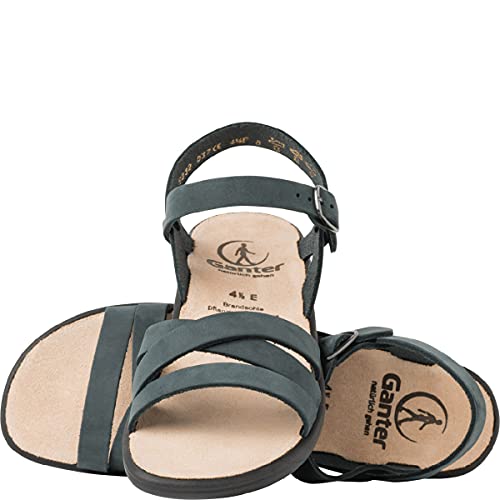 Ganter Damen Sonnica-e Offene Sandalen mit Keilabsatz, Ocean, 39 EU Schmal von Ganter