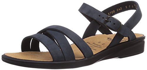 Ganter Damen Sonnica-e Offene Sandalen mit Keilabsatz, Ocean, 41 EU Schmal von Ganter