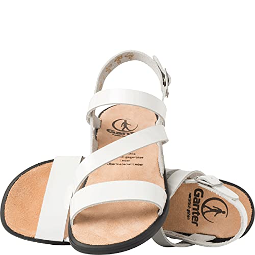 Ganter Damen Sonnica-e Riemchensandalen, Weiß, 37.5 EU Schmal von Ganter