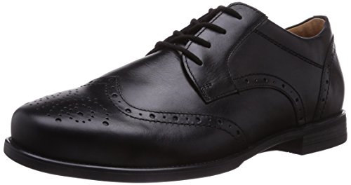 Ganter Herren Greg-g Brogue Schnürhalbschuhe, Schwarz, 42.5 EU von Ganter