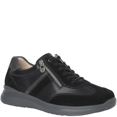 Ganter Herren Harald-H Sneaker, Schwarz, 47 EU Weit von Ganter