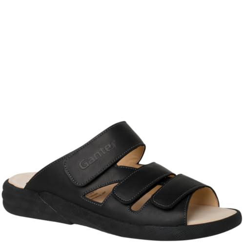 Ganter Herren Harry Hausschuh, schwarz, 47 EU Weit von Ganter