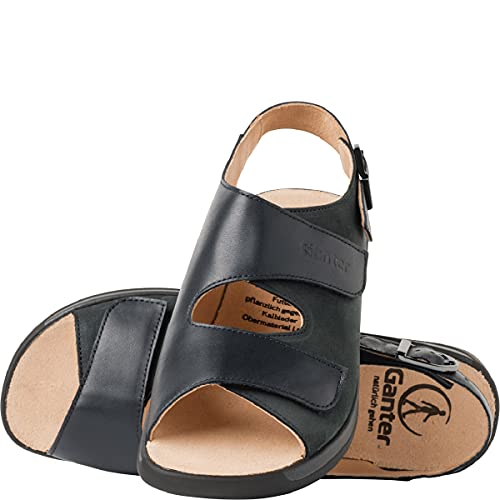 Ganter MONICA-G Offene Sandalen mit Keilabsatz Damen, Blau (ocean), 39 EU von Ganter