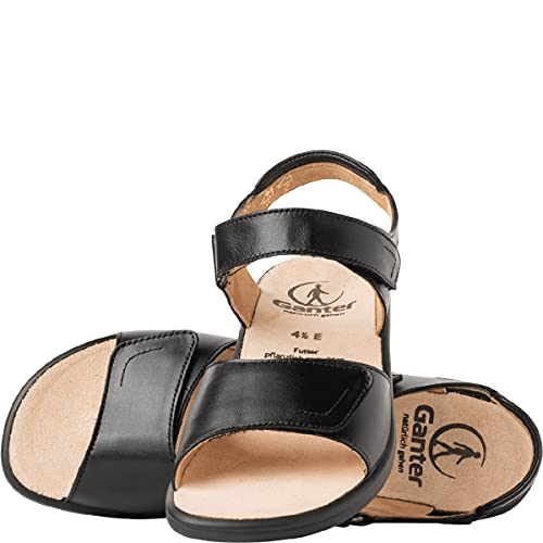 Ganter SONNICA, Weite E, Damen Sandalen, Schwarz (schwarz 0100), 42 EU (8 Damen UK) von Ganter