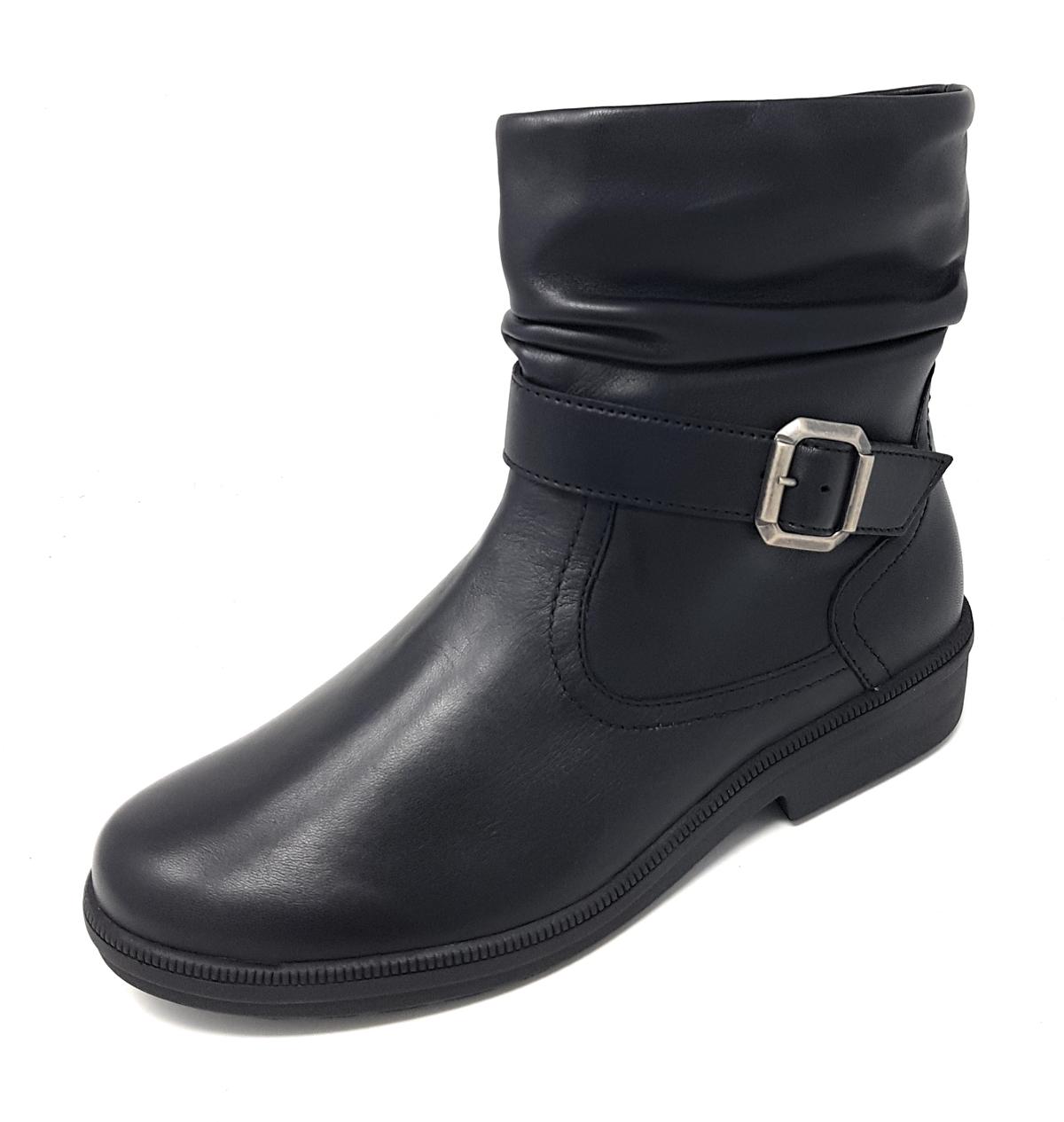 female Schnür-Stiefeletten schwarz 40,5 von Ganter