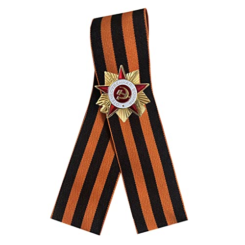 Ganwear St. George Ribbon 9. Mai WW2 Russischer Tag des Sieges - Goldfarbener Orden des Großen Vaterländischen Krieges Miniatur-Anstecknadel Ganwear St. George Ribbon 9. Mai WW2 Russischer Tag des Sieges - Goldfarbener Orden des Großen Vaterländischen Krieges Miniatur-Anstecknadel von Ganwear