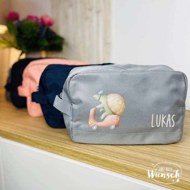 Personalisierte Kosmetiktasche | Kulturtasche Geburtstagsgeschenk Einschulungsgeschenk Kind| Kindergeburtstag Patenkind Geburt von Ganznachwunsch