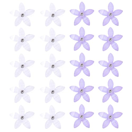 Gaodercha 20PCS Blume Haarspangen 2 Farben Strass Blütenblatt Haarspange Niedlich Trendy Blume Haarspange Mini Perle Kralle Blume Clips für Damen Frauen Geburtstag Party Hochzeit Gaodercha 20PCS Blume Haarspangen 2 Farben Strass Blütenblatt Haarspange Niedlich Trendy Blume Haarspange Mini Perle Kralle Blume Clips für Damen Frauen Geburtstag Party Hochzeit von Gaodercha