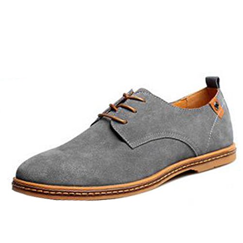 Gaorui Elegante Herren-Schuhe mit niedrigem Kragen, aus Wildleder, Grau - grau - Größe: 42.5 EU von Gaorui