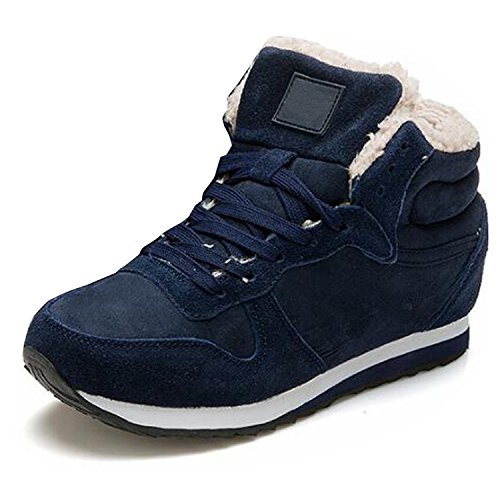 Gaorui Unisex-Schuhe für Erwachsene warm mit Pelz Antirutsch, Blau - blau - Größe: 42 EU von Gaorui