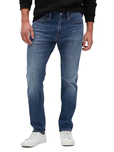 GAP Herren Soft Wear Stretch Slim Fit Denim Jeans, Mittel-Indigo, 32W / 32L von GAP