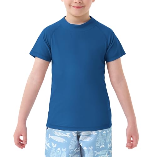 GarBull Jungen Rash Guard UV-Schutz T-Shirt – Kurzarm/Langarm, UPF 50+, Schnelltrocknend, Schwimmshirt für Kinder von GarBull