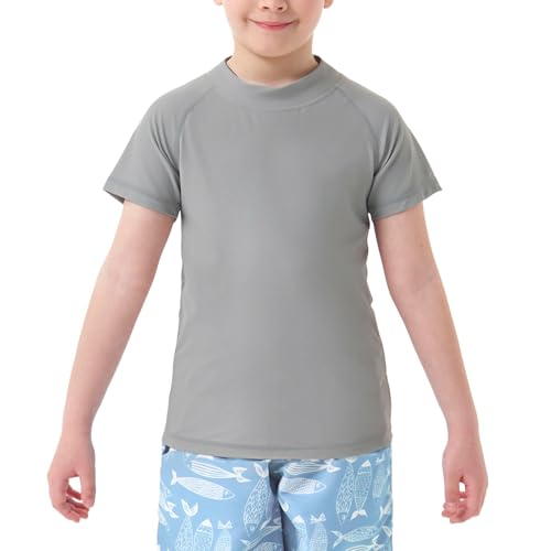 GarBull Jungen Rash Guard UV-Schutz T-Shirt – Kurzarm/Langarm, UPF 50+, Schnelltrocknend, Schwimmshirt für Kinder von GarBull
