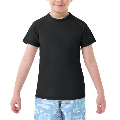 GarBull Jungen Rash Guard UV-Schutz T-Shirt – Kurzarm/Langarm, UPF 50+, Schnelltrocknend, Schwimmshirt für Kinder von GarBull