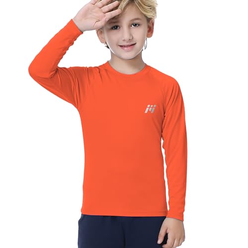 GarBull Kinder UV Shirt UPF50+ Schwimmshirt Badeshirt Langarm Schnelltrocknend Rashguard Rash Vest für Jungen von GarBull