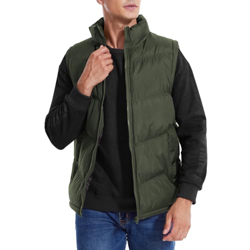 GarBull Weste Herren Steppweste Daunenweste Ärmellose Freizeit Jacke Sportweste Wärme Westen mit Kletttasche für Männer Wandern Reiten Golf von GarBull