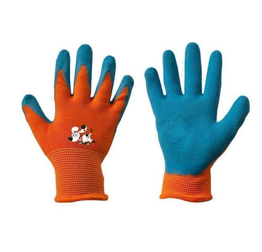 GarPet Gartenhandschuhe Kinder Schutzhandschuhe Latex Garten Handschuhe Gr. 5 1 Paar von GarPet