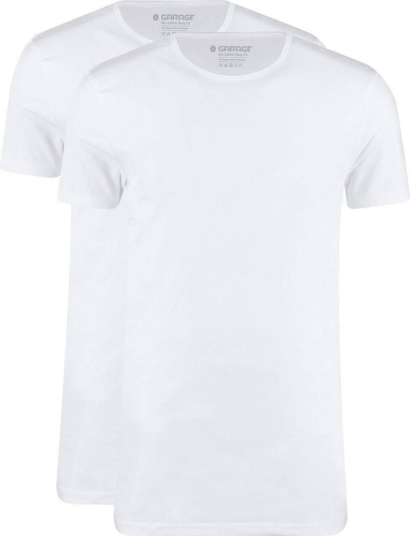 Garage 2-Pack Basic T-shirt Bio Weiß - Größe XXL von Garage