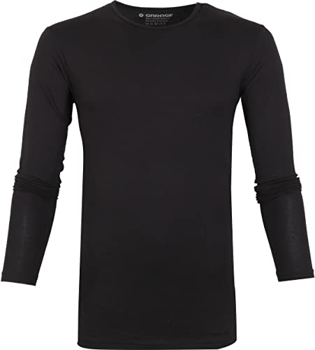 Garage Basic Longsleeve T-Shirt Stretch Schwarz - Grösse L - Herren - Bekleidung - von Garage