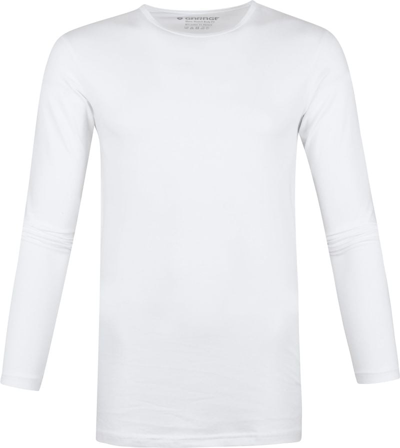 Garage Basic Longsleeve T-Shirt Stretch Weiß - Größe 3XL von Garage