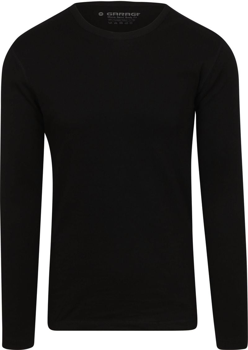 Garage Basic T-shirt Longsleeve Schwarz - Größe M von Garage