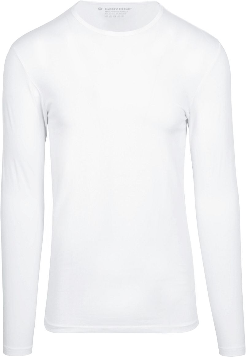 Garage Basic T-shirt Longsleeve Weiß - Größe M von Garage