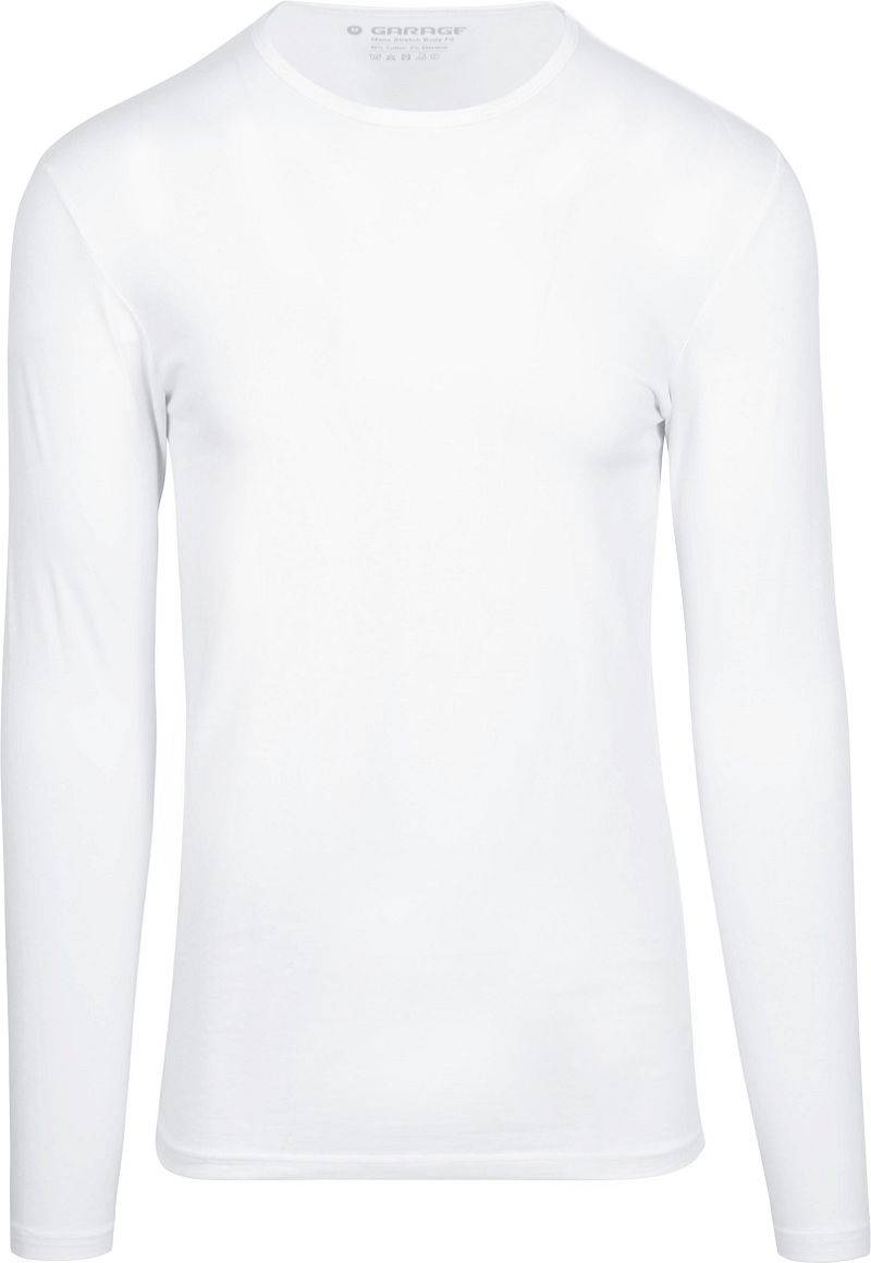 Garage Basic T-shirt Longsleeve Weiß - Größe M von Garage