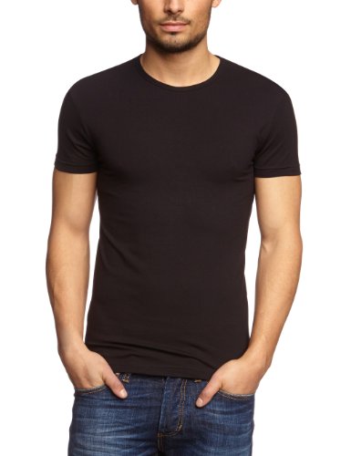 Garage Herren Shirt/ T-Shirt 201 - T-shirt R-neck bodyfit II, Gr. 52 (Herstellergröße: L), Schwarz (black) von Garage