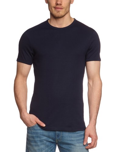 Garage Herren T-Shirt Comfort Fit 301 - T-shirt R-neck semi bodyfit, Gr. 52/54 (L), Blau (navy 400) von Garage