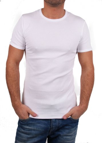 Garage Herren T-Shirt "R-NECK SEMI BODYFIT" white/weiss Größe XXL von Garage
