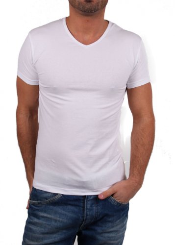 Garage Slim Fit T-Shirt V-Hals von Garage