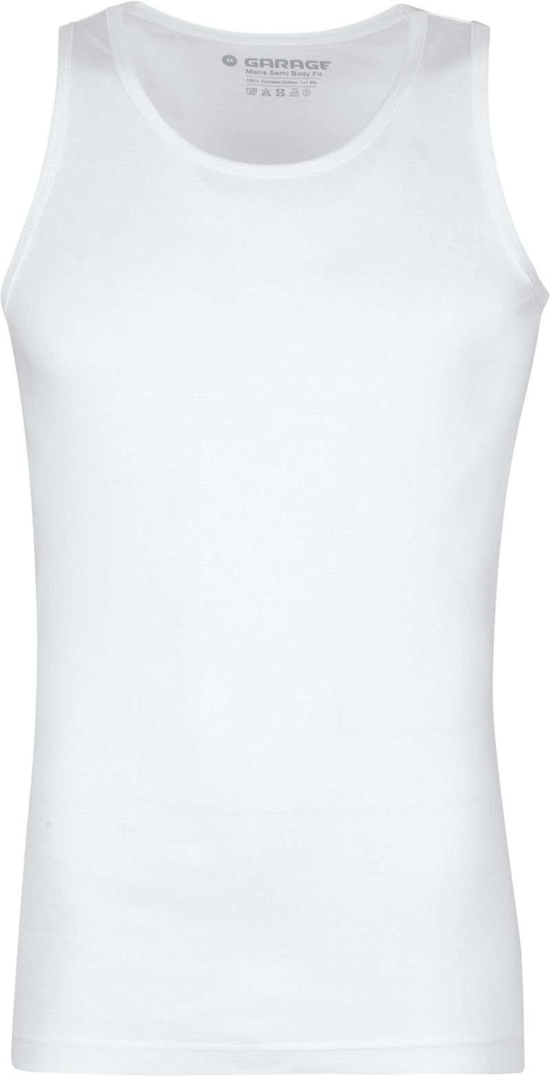 Garage Stretch Basic Singlet Weiß - Größe XXL von Garage