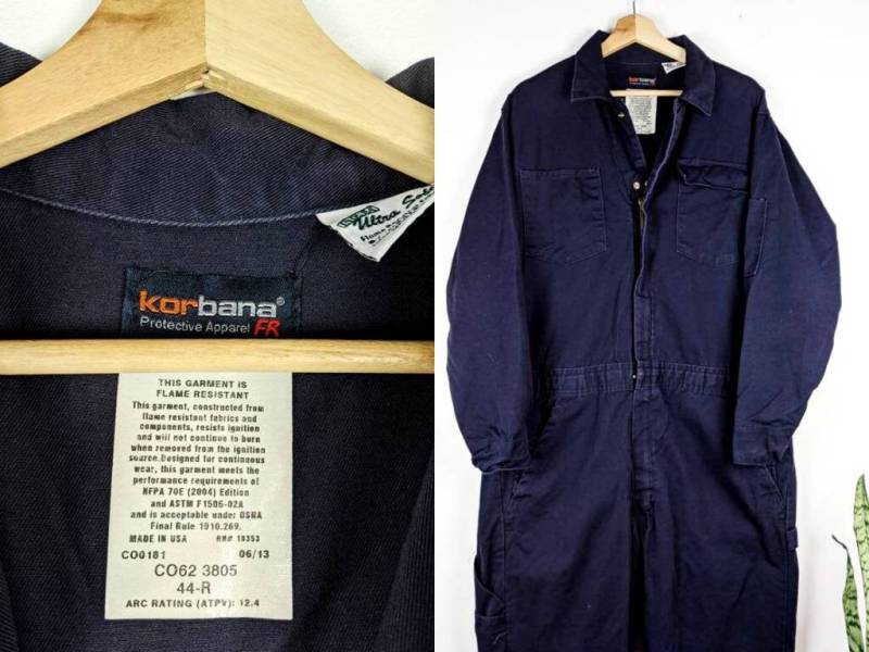 Korbana Schutzbekleidung Fr Overall Made in Usa Flame Resistant Indura Ultra Soft von GarageVintageClothes