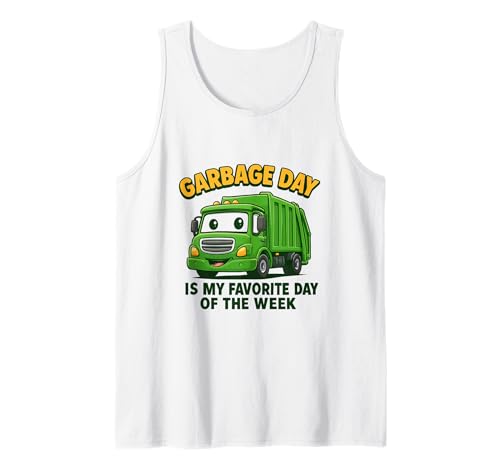 Garbage Day ist der beliebteste Müllwagen für Kinder, Jungen und Kleinkinder Tank Top Garbage Day ist der beliebteste Müllwagen für Kinder, Jungen und Kleinkinder Tank Top von Garbage Day Truck Truck Apparel For Boys Kids
