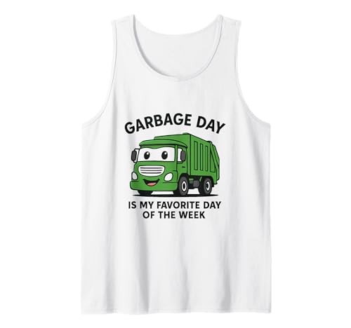Garbage Day ist der beliebteste Müllwagen für Kinder, Jungen und Kleinkinder Tank Top von Garbage Day Truck Truck Apparel For Boys Kids