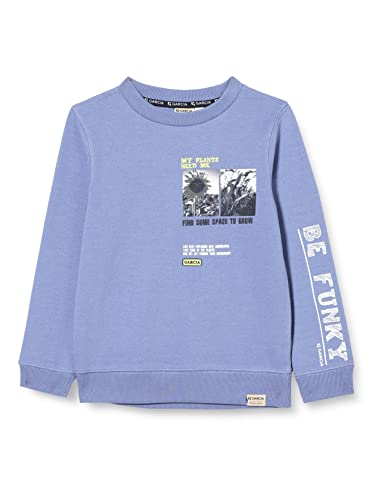 Garcia Kids Jungen Sweater Sweatshirt, Blue Bird, 104/110 von GARCIA DE LA CRUZ