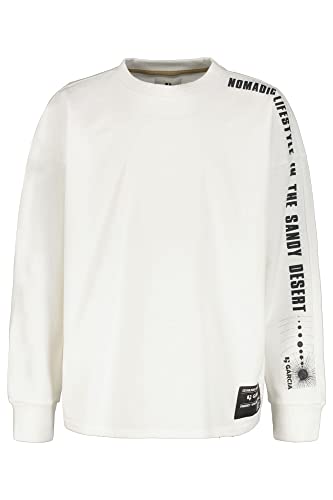 Garcia Kids Jungen Sweater Sweatshirt, Off White, 140/146 von Garcia Kids