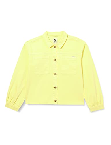 Garcia Kids Mädchen Colbert + Gilet Leichte Baumwolljacke, Fresh Lemon, 128/134 von Garcia Kids