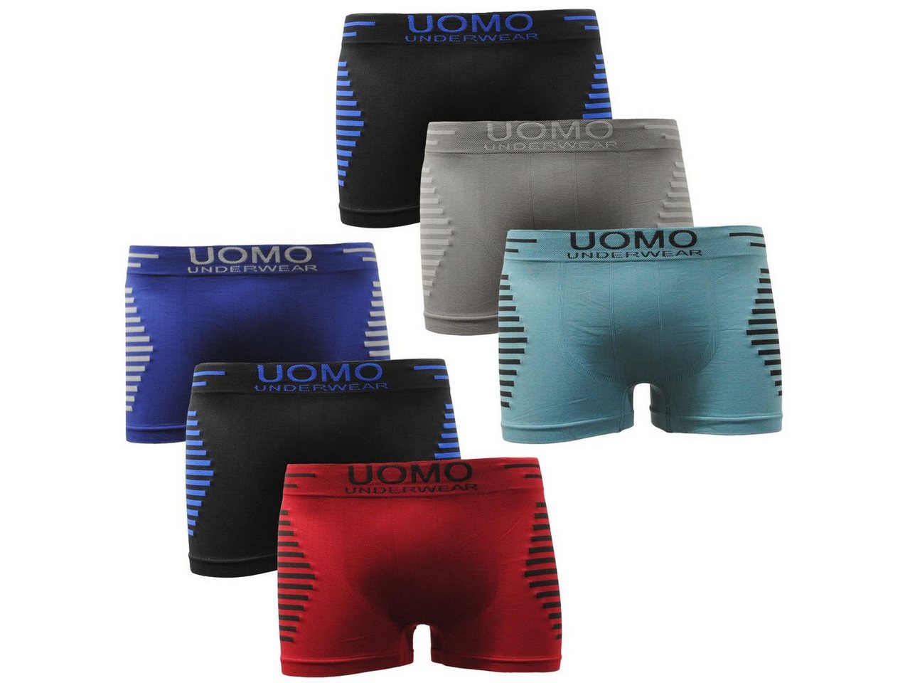 Garcia Pescara Boxershorts Herren Uomo3 Boxershorts Seamless 6er Pack Boxers Trunks aus Polyamid elastisch von Garcia Pescara