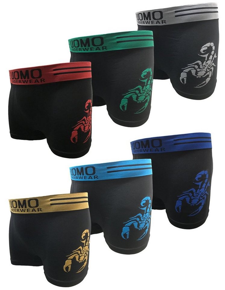 Garcia Pescara Boxershorts Uomo5 Herren Boxershorts Größe 6er Pack Skorpion aus Polyamid Skorpion Print von Garcia Pescara