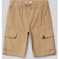 Garcia Bermudas mit Cargotaschen und elastischem Bund in Camel, Größe 140 von Garcia